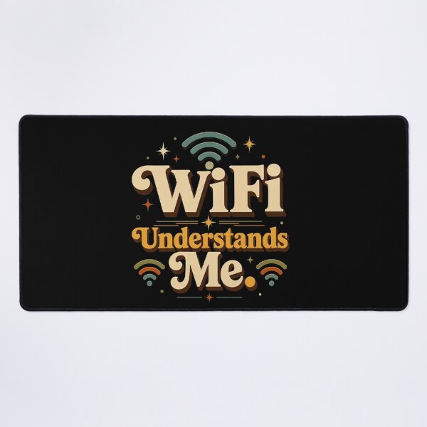 Item preview, WiFi Understands Me. | Funny Retro Digital Lifestyle Typography Design designed and sold by Irene Catchmind.