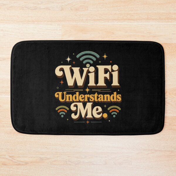 Item preview, WiFi Understands Me. | Funny Retro Digital Lifestyle Typography Design designed and sold by Irene Catchmind.