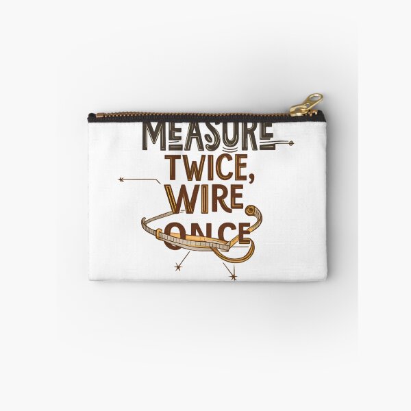 Item preview, Measure Twice Wire Once Electrician T-Shirt - Trade Proverb Design for Skilled Electricians designed and sold by Flownow.