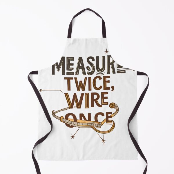 Item preview, Measure Twice Wire Once Electrician T-Shirt - Trade Proverb Design for Skilled Electricians designed and sold by Flownow.