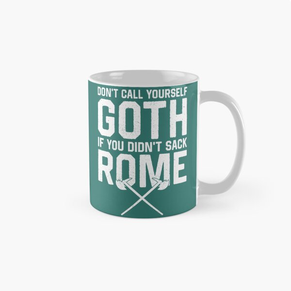 Item preview, Don't Call Yourself Goth If You Didn't Sack Rome Funny Pullover Hoodie designed and sold by melodycook.