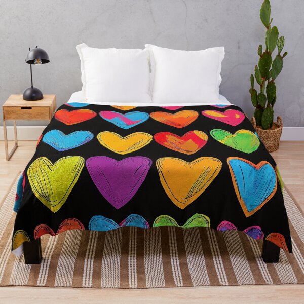 Item preview, Modern Contemporary Colorful Hearts Vibrant Designs Pattern designed and sold by DEC02.