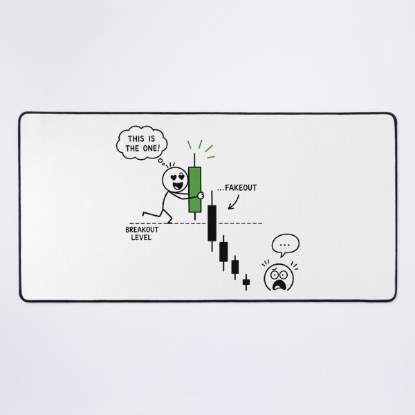 Item preview, Hugging The Breakout Candle Fakeout - Funny Trader Stick Figure Art designed and sold by Ink Matrix.