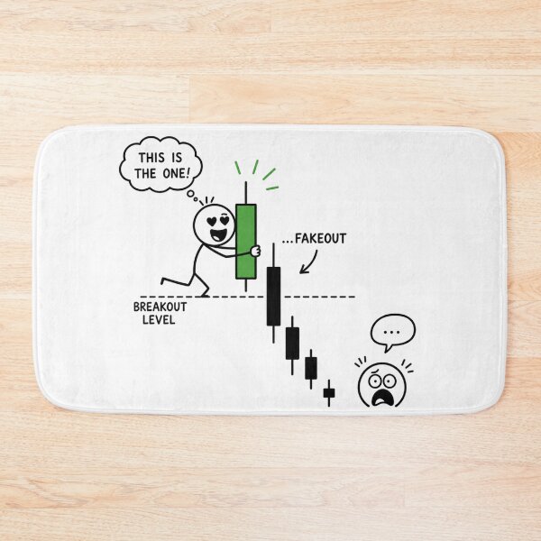 Item preview, Hugging The Breakout Candle Fakeout - Funny Trader Stick Figure Art designed and sold by Ink Matrix.
