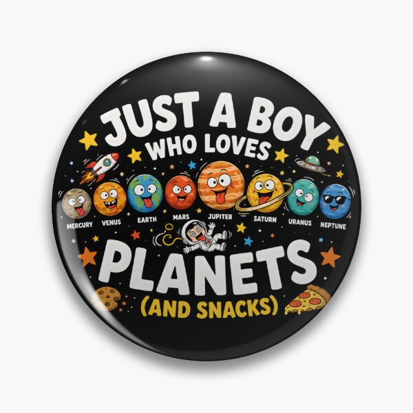 Item preview, Just A Boy Loves Planets designed and sold by DestenyStore.