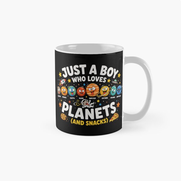 Item preview, Just A Boy Loves Planets designed and sold by DestenyStore.