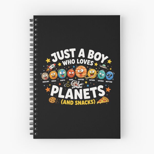 Item preview, Just A Boy Loves Planets designed and sold by DestenyStore.