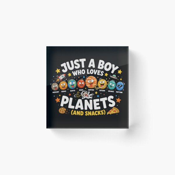 Item preview, Just A Boy Loves Planets designed and sold by DestenyStore.