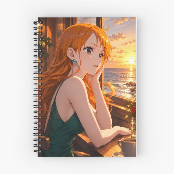 Item preview, Nami One Piece Peaceful Seaside Cafe Sunset designed and sold by Dashsopaner.