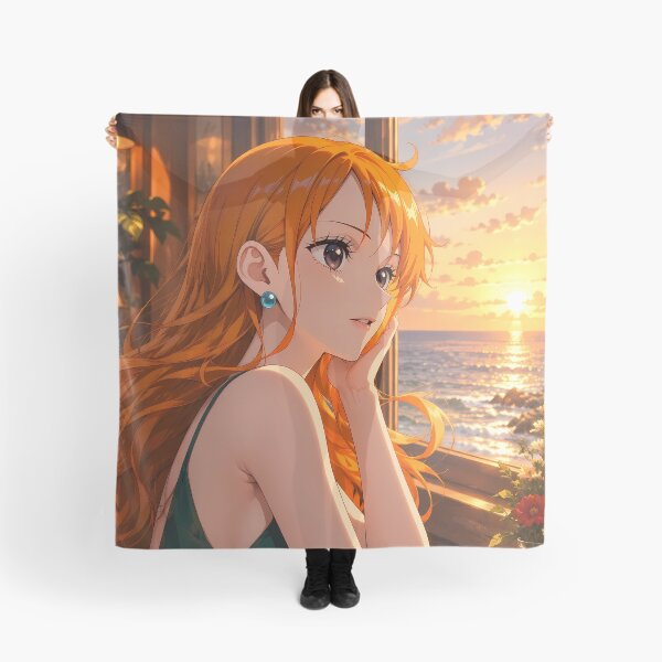 Item preview, Nami One Piece Peaceful Seaside Cafe Sunset designed and sold by Dashsopaner.