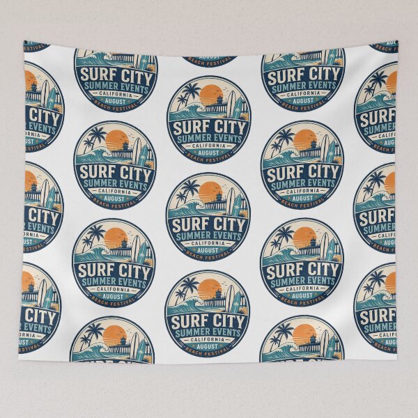 Item preview, Surf City Summer Beach Festival California Design designed and sold by IRON WINGS /USAF.