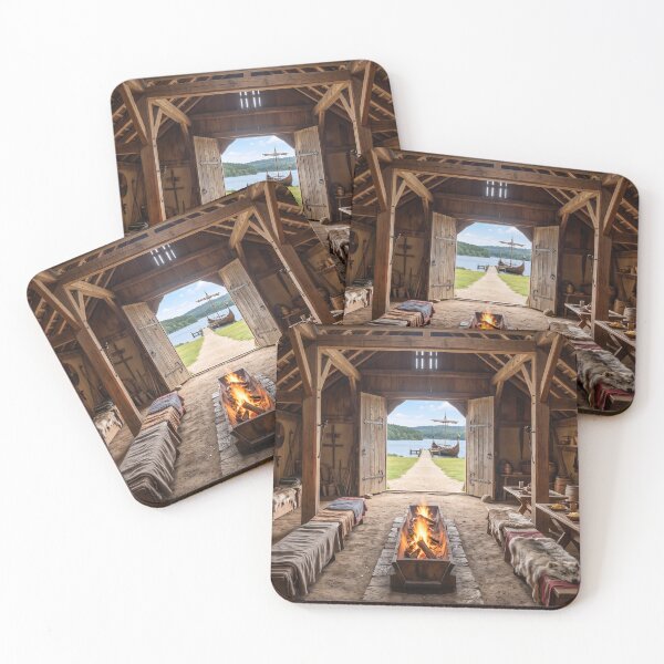 Item preview, Nordic Viking Longhouse Interior Hearth designed and sold by Adventure Ambience Studio.