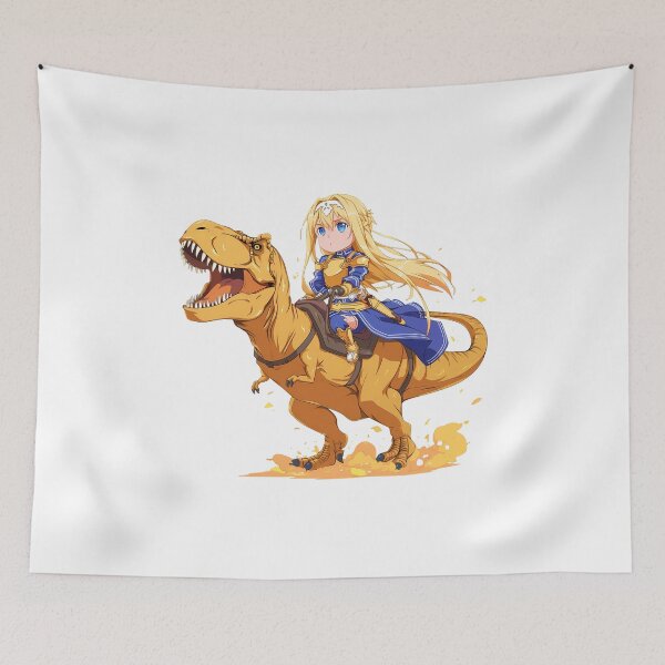 Item preview, Alice Zuberg Sword Art Online Chibi Dinosaur Fantasy designed and sold by Dashsopaner.