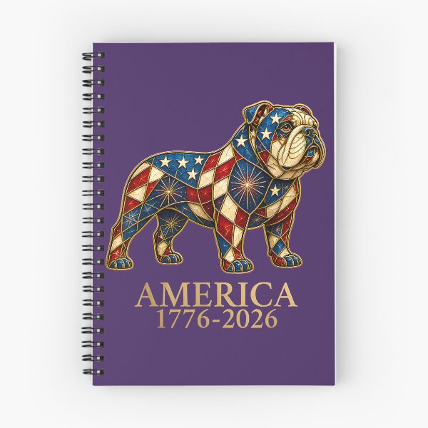 Item preview, English Bulldog Mosaic America 1776-2026 4th of July Dog designed and sold by melodycook.