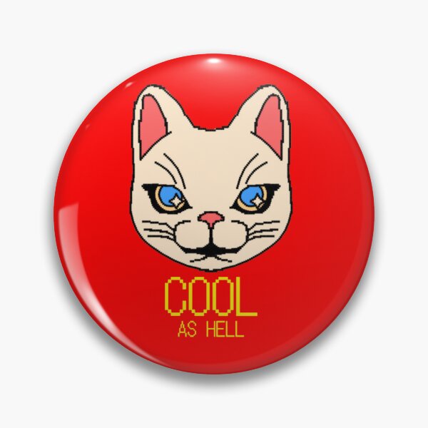 Item preview, Cool As Hell - Retro 8bit Pixel Art White Cat designed and sold by GenZFashion000.