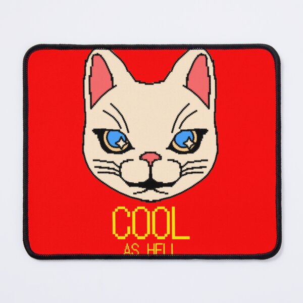 Item preview, Cool As Hell - Retro 8bit Pixel Art White Cat designed and sold by GenZFashion000.