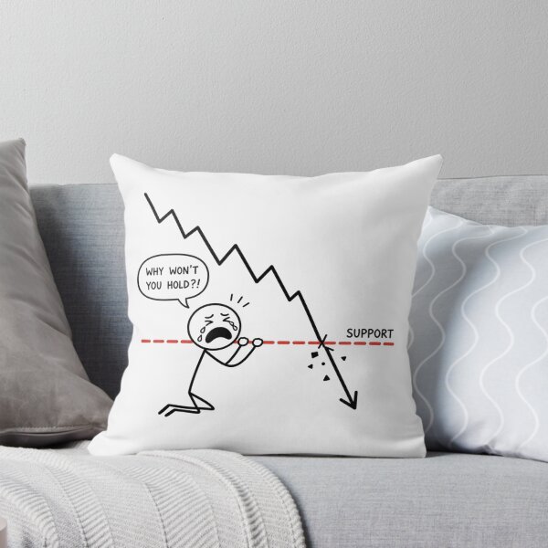 Item preview, Crying Trader at Broken Support Level - Funny Stock & Crypto Market Art designed and sold by Ink Matrix.