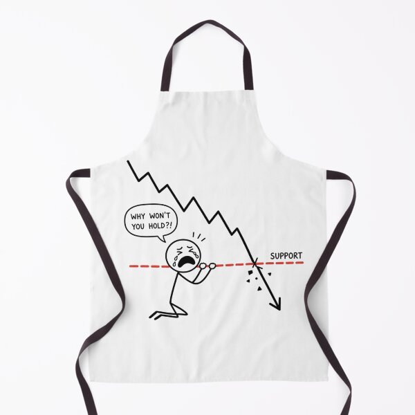 Item preview, Crying Trader at Broken Support Level - Funny Stock & Crypto Market Art designed and sold by Ink Matrix.