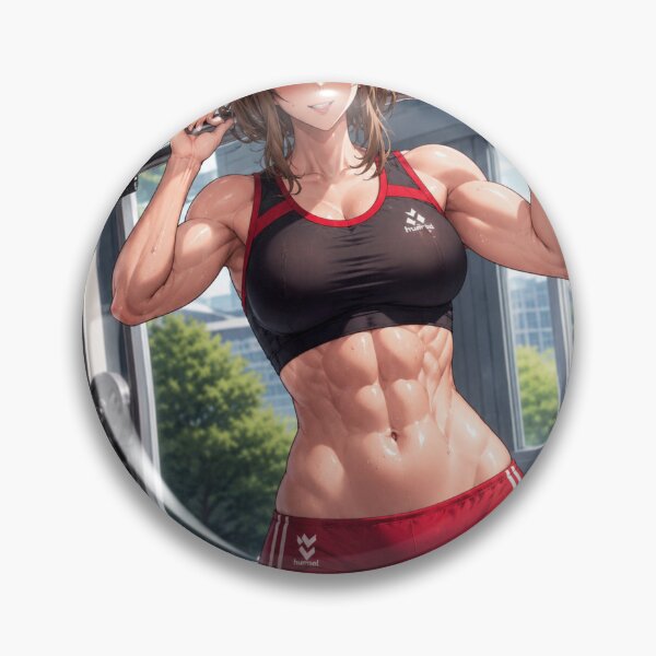 Item preview, Anime Gym Girl Barbell Squat Japanese Fitness Poster Design designed and sold by Digistore1221.
