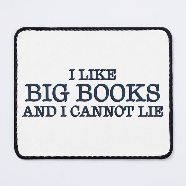 Item preview, I Love Big Books And I Cannot Lie Funny Bookish Reader Quote Typography Sticker designed and sold by alexmaushaus.