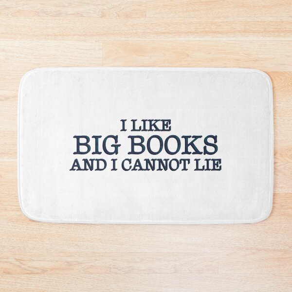 Item preview, I Love Big Books And I Cannot Lie Funny Bookish Reader Quote Typography Sticker designed and sold by alexmaushaus.