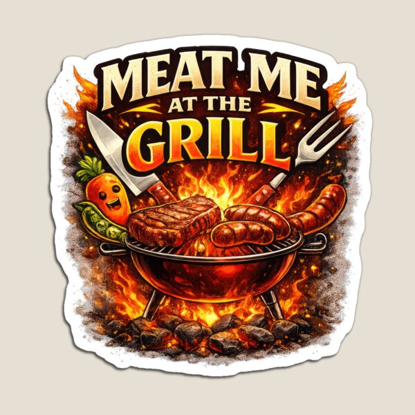 Item preview, Meat Me at the Grill designed and sold by Elisabeth Lucas.