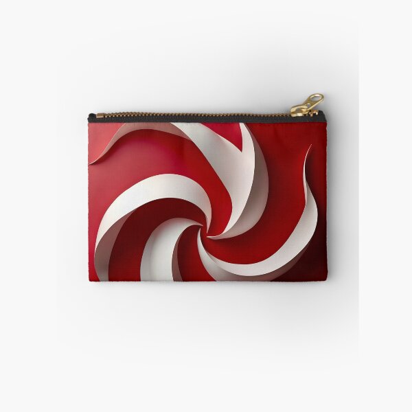Item preview, Red and White Abstract Swirl designed and sold by Vicky Brago-Mitchell®.