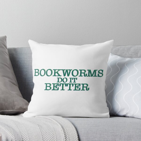 Item preview, Bookworms Do It Better Funny Bookish Reader Quote Typography Sticker designed and sold by averyspecialrodent.