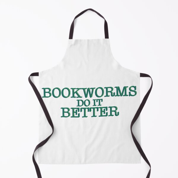Item preview, Bookworms Do It Better Funny Bookish Reader Quote Typography Sticker designed and sold by alexmaushaus.