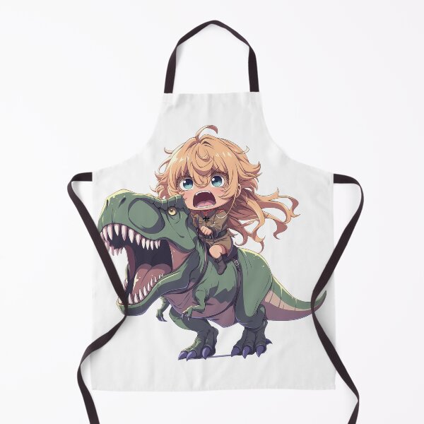 Item preview, Tanya Degurechaff Saga Of Tanya Chibi Dinosaur Charge designed and sold by Dashsopaner.