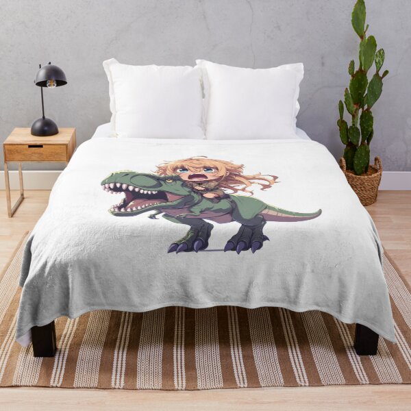 Item preview, Tanya Degurechaff Saga Of Tanya Chibi Dinosaur Charge designed and sold by Dashsopaner.