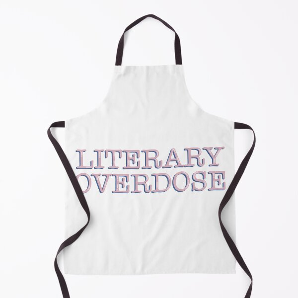 Item preview, Literary Overdose Funny Bookish Reader Quote Typography Sticker designed and sold by alexmaushaus.