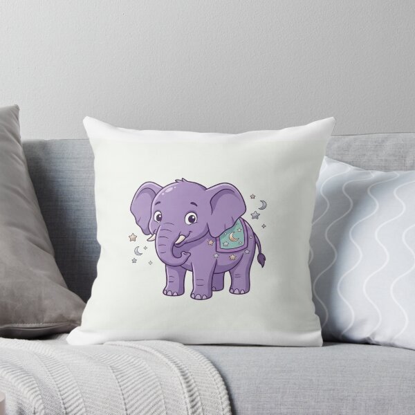 Item preview, Cute Kawaii Celestial Purple Elephant Sticker | Anime Style Chibi Elephant Art | Gift for Animal Lovers designed and sold by Chipkooo.