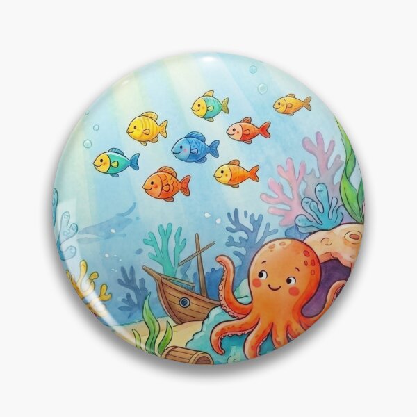 Aperçu de l'œuvre Aquarium sous-marin apaisant pour enfants, poissons de récif corallien créée et vendue par Adventure Ambience Studio.