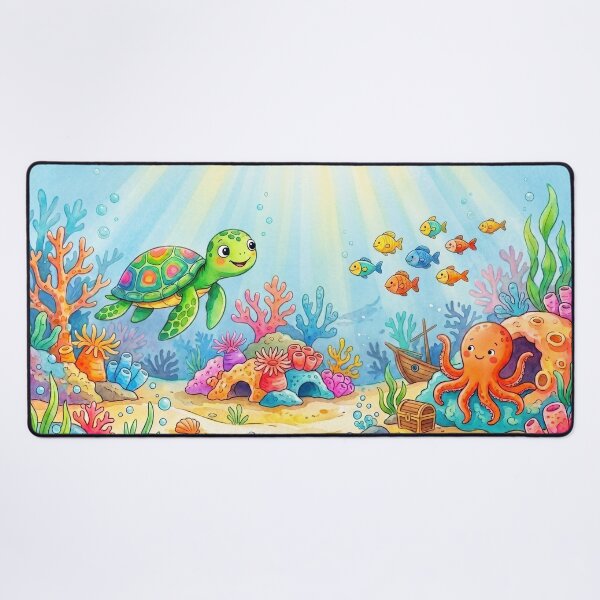 Item preview, Undersea Children's Calming Aquarium Coral Reef Fish designed and sold by Adventure Ambience Studio.