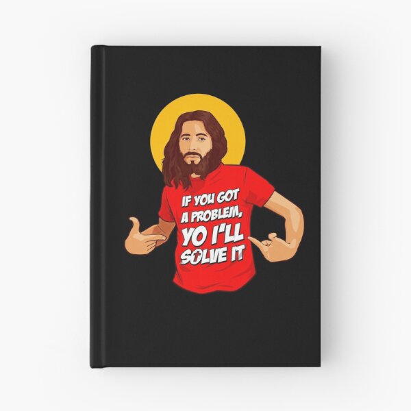 Item preview, Jesus Solves Problems Funny Christian Faith Saying designed and sold by elderberry.