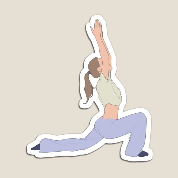 Item preview, Yoga Pose - Crescent Low Lunge  designed and sold by tigerbarbie333.