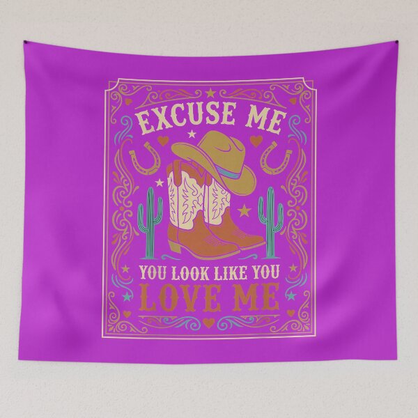 Item preview, Excuse Me You Look Like You Love Me Western Cowgirl -on Back designed and sold by melodycook.