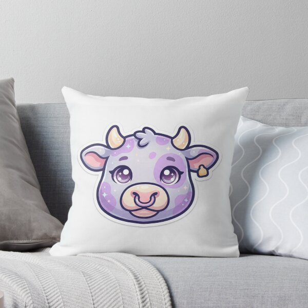 Item preview, Cute Kawaii Celestial Purple Cow Sticker | Anime Style Pastel Cattle Art | Gift for Animal Lovers designed and sold by Chipkooo.