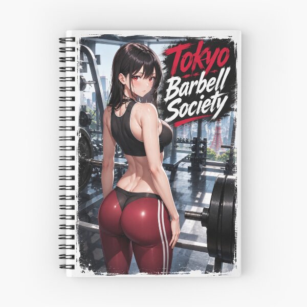 Item preview, Tokyo Barbell Society Anime Gym Girl Fitness Poster Design designed and sold by Digistore1221.