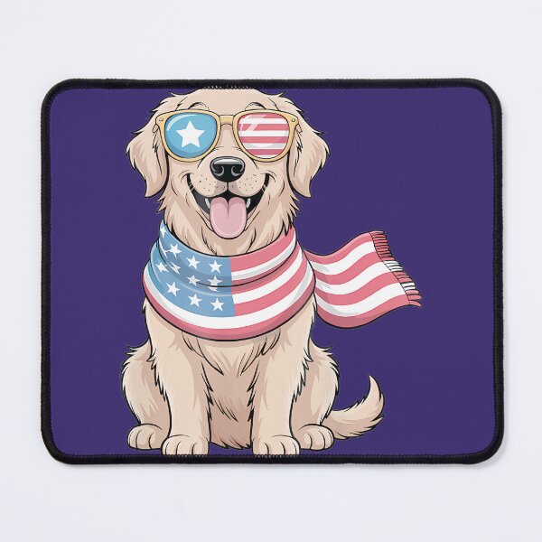 Item preview, Patriotic Golden Retriever Dog American Flag Th Of July TShirt for Men Women Kidspng designed and sold by DonaldgewOver.