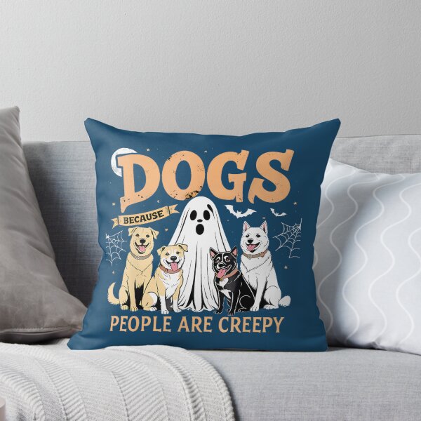 Item preview, Dogs Because People are Creepy Funny Halloween Dog Lover png designed and sold by BateslniArts.