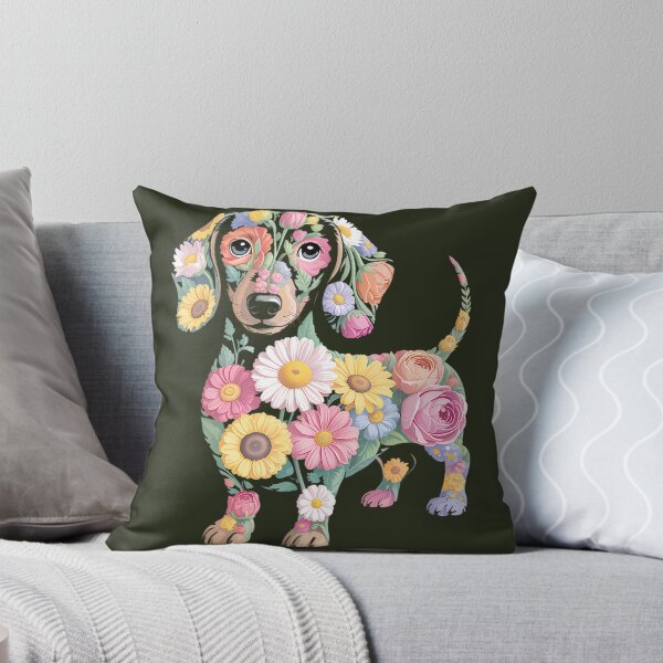 Item preview, Dachshund Flower Funny Dogpng designed and sold by BateslniArts.