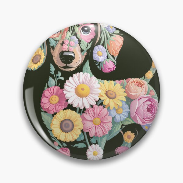 Item preview, Dachshund Flower Funny Dogpng designed and sold by BateslniArts.