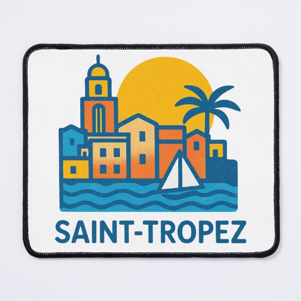 Item preview, Saint Tropez Vintage Travel Poster Retro French Riviera Summer designed and sold by RDproject.