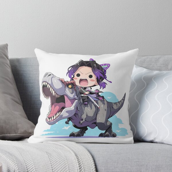 Item preview, Shinobu Kocho Demon Slayer Chibi Dinosaur Butterfly designed and sold by Dashsopaner.