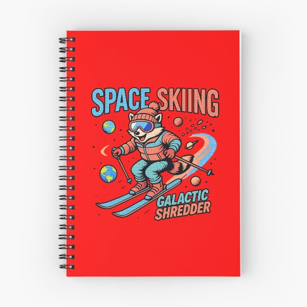 Item preview, Space Skiing Galactic Shredder Funny Raccoon Retro Comic Art designed and sold by rich-moda.