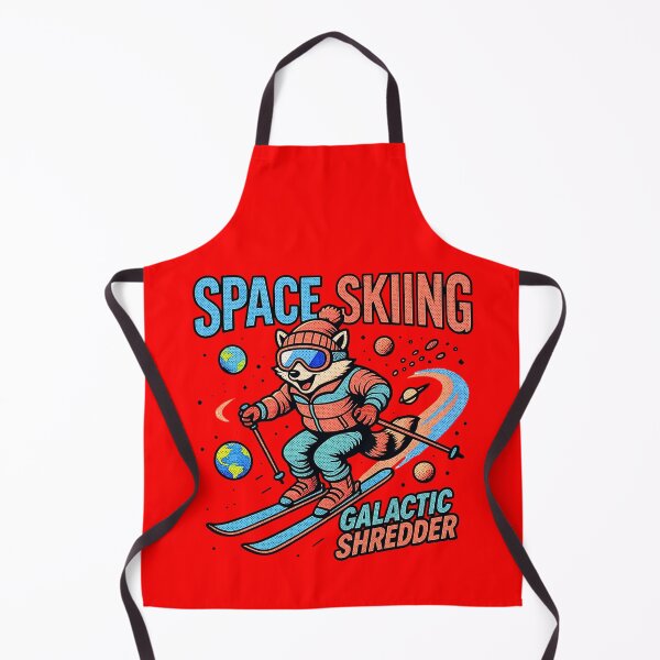Item preview, Space Skiing Galactic Shredder Funny Raccoon Retro Comic Art designed and sold by rich-moda.