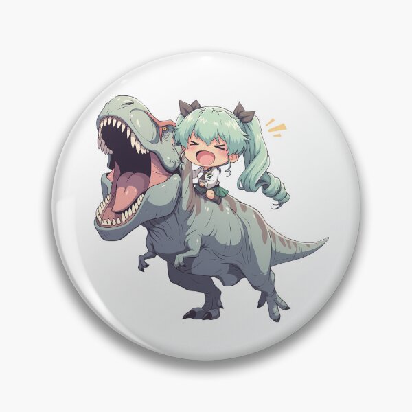 Item preview, Anchovy Girls und Panzer Mint Chibi Dinosaur Adventure designed and sold by Dashsopaner.