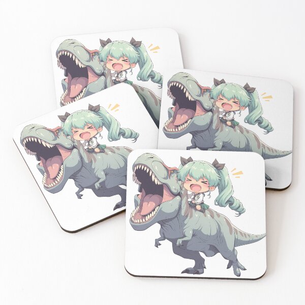 Item preview, Anchovy Girls und Panzer Mint Chibi Dinosaur Adventure designed and sold by Dashsopaner.
